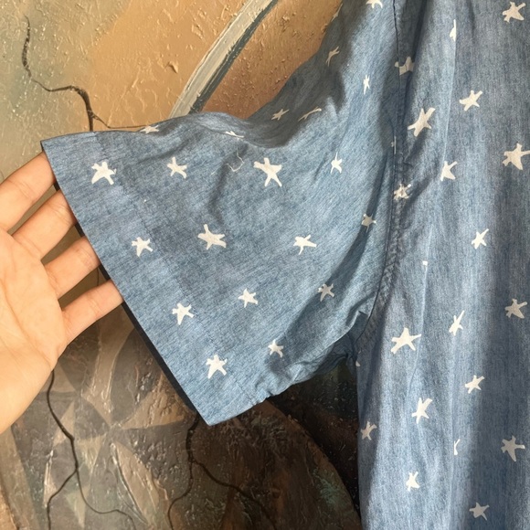 Tipsyelves Star-Printer Button-down Shirt with red and white striped pocket - Picture 8 of 9